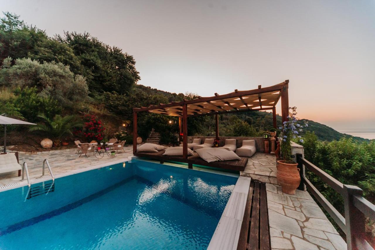 Elysian Luxury Villa Pelion Tsagkarada Extérieur photo